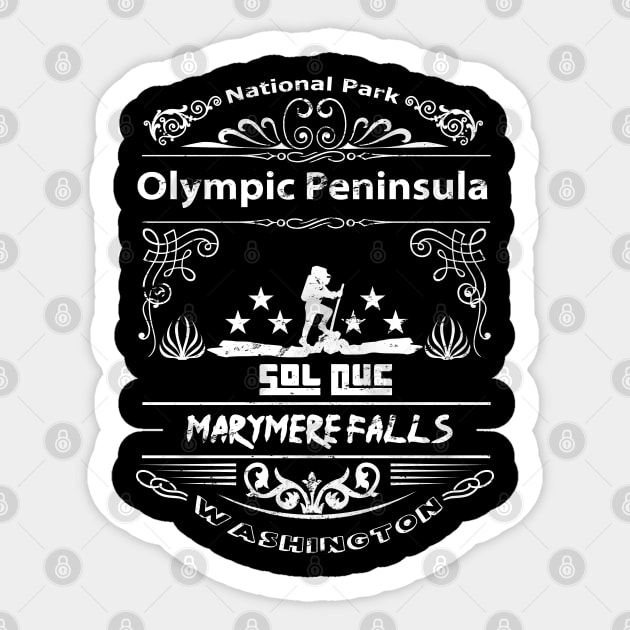 Olympic Peninsula National Park Washington Sticker by artsytee